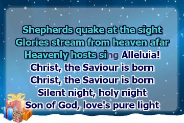 Christmas carol - Silent Night - slow - organ version - with a melody