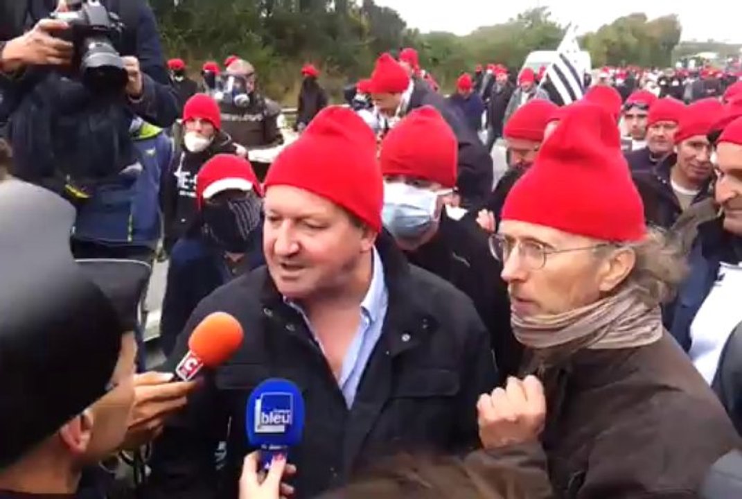 Ecotaxe : Thierry Merret : "De toutes façons, on continuera"