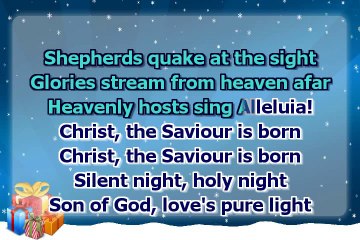 Christmas carol - Silent Night - choirs version