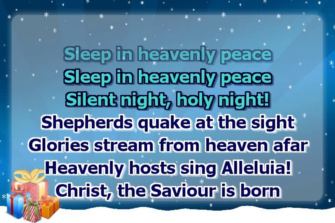 Christmas carol - Silent Night - fast - choirs version - with a melody