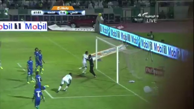 هدف الاهلي الرابع من معتز الموسى في الشعلة - الاهلي 5-2 الشعلة HD