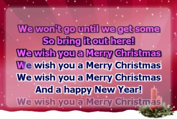Christmas carol - We wish you a Merry Christmas - fast - melody