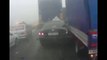 Gros carambolage sur une autoroute russe... Merci le brouillard!
