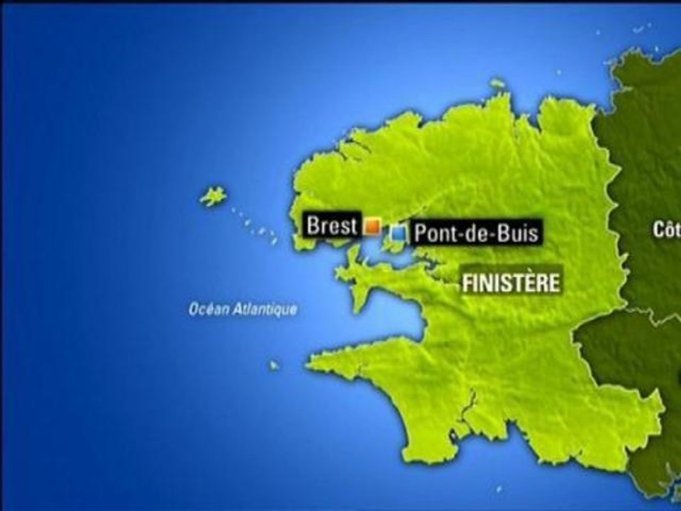 Finistère: des Bretons contre l'écotaxe affrontent les forces de l'ordre - 26/10