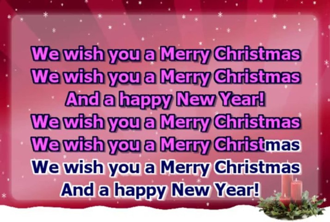 Christmas carol - We wish you a Merry Christmas - slow - with a melody - for guitarists