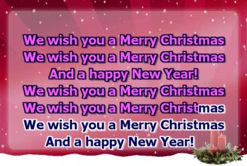 Christmas carol - We wish you a Merry Christmas - slow - for guitarists