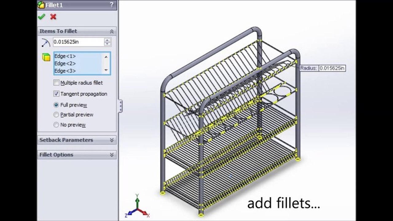 Tutorial: How to create a Rack in SolidWorks 2013,, HD