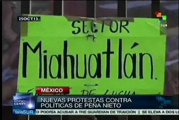 México: CNTE repudia apoyo de PRI y PAN a reformas