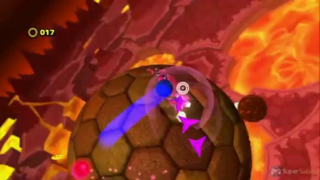 Soluce Sonic Lost World - Lava Mountain Zone 1 : 5 anneaux rouges / red star rings