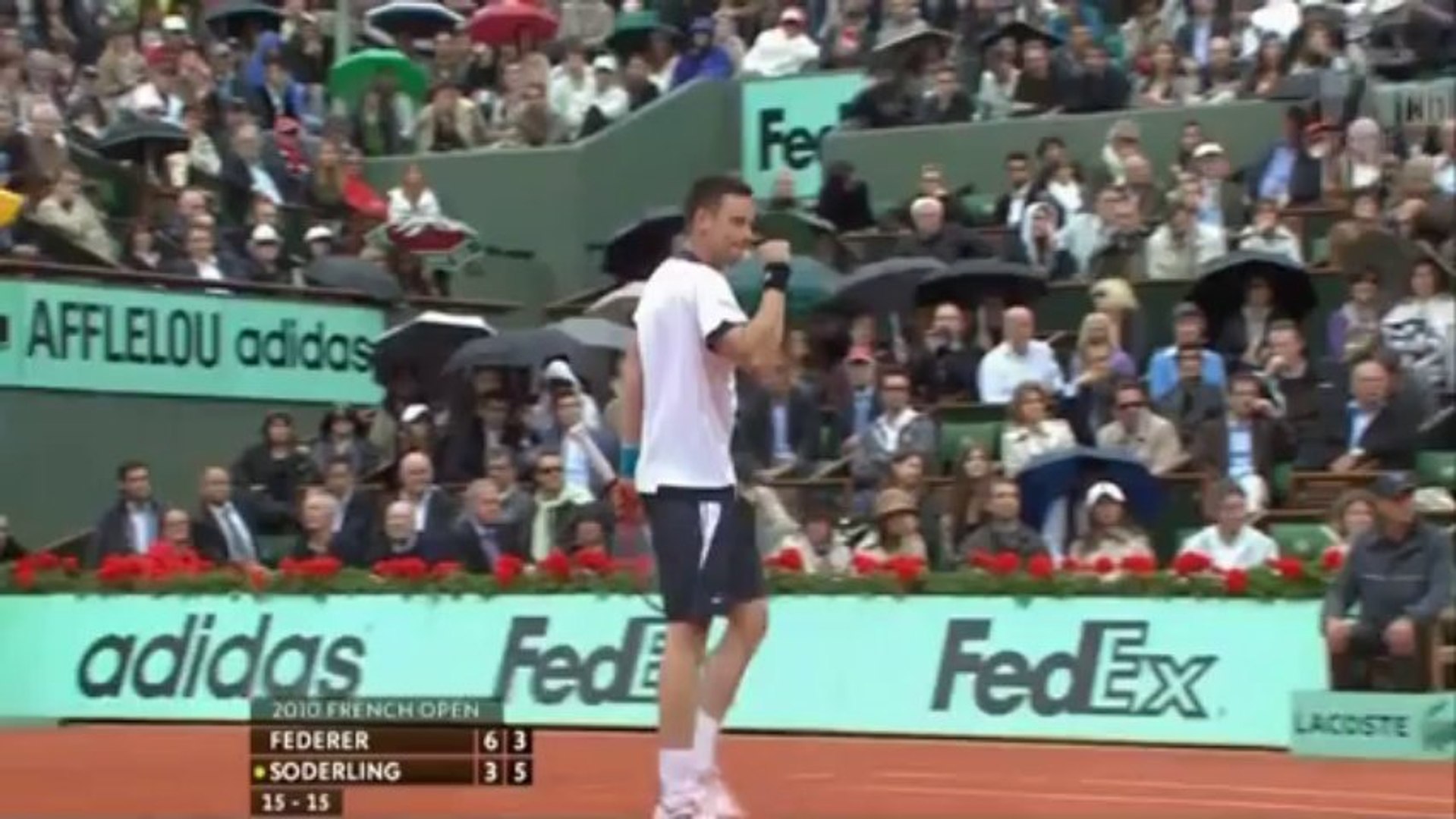 2010 Roland Garros QF Soderling vs Federer Highlights HD - video Dailymotion
