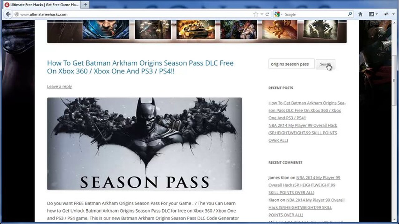 Batman Arkham Origins Season Pass Free Giveaway - Tutorial