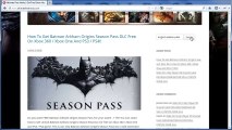 How to unlock Batman Arkham Origins Season Pass Free! - Xbox 360 - PS3