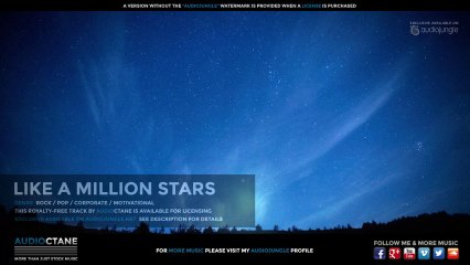 Dreamy and Optimistic Pop /Rock Song  "Like a Million Stars" -Royalty Free -