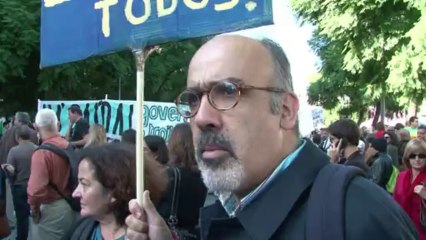 Protestos contra política de austeridade em Portugal