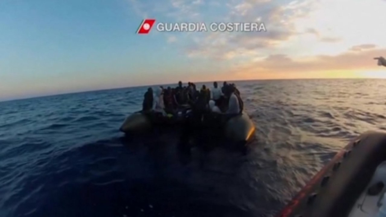 New video shows rescue of 700 migrants off Italian coast