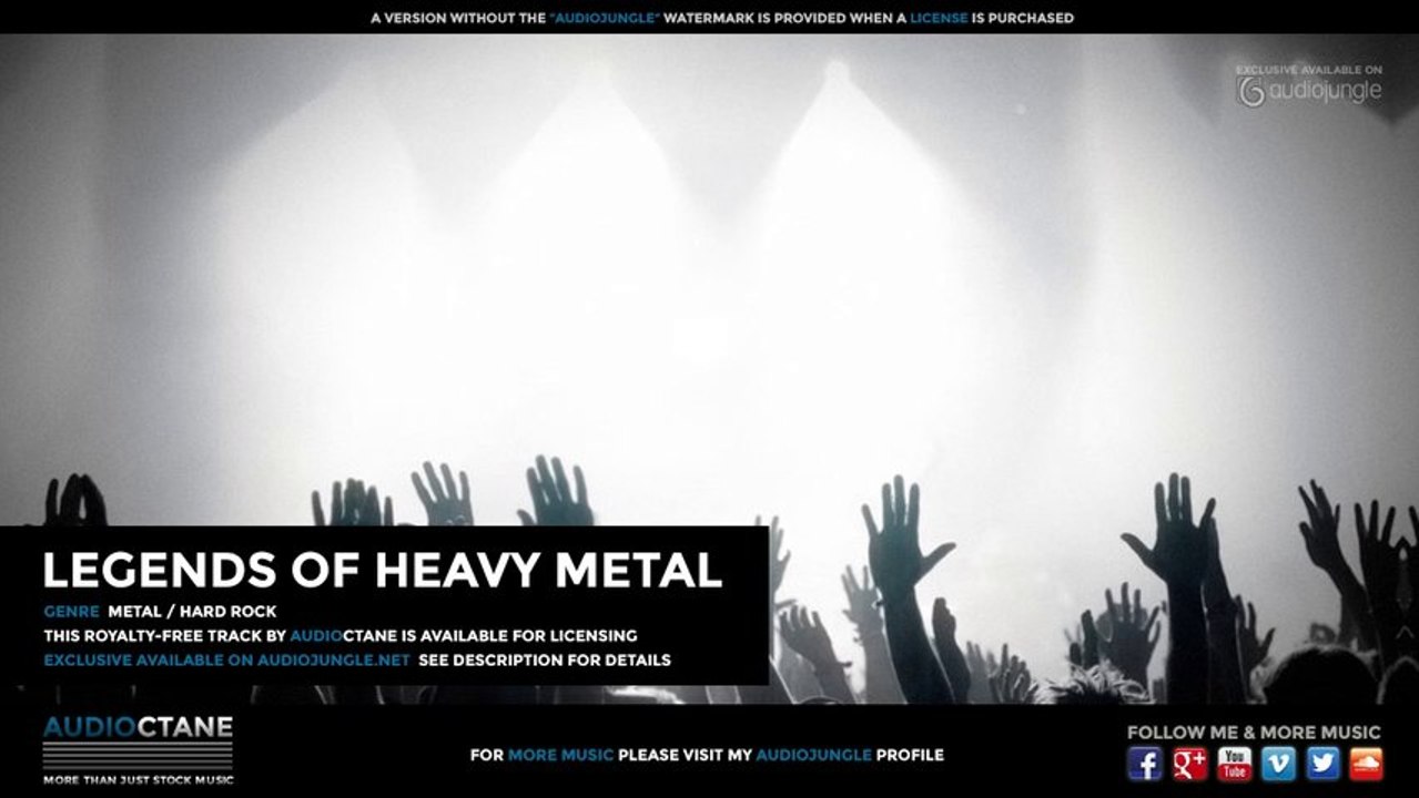 Powerful & Driving Metal Music  "Legends of Heavy Metal"- Royalty-Free -