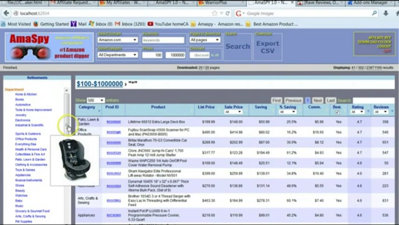 How to find AMASPY BESTSELLER LIST with AmaSpy-best Amazon research software