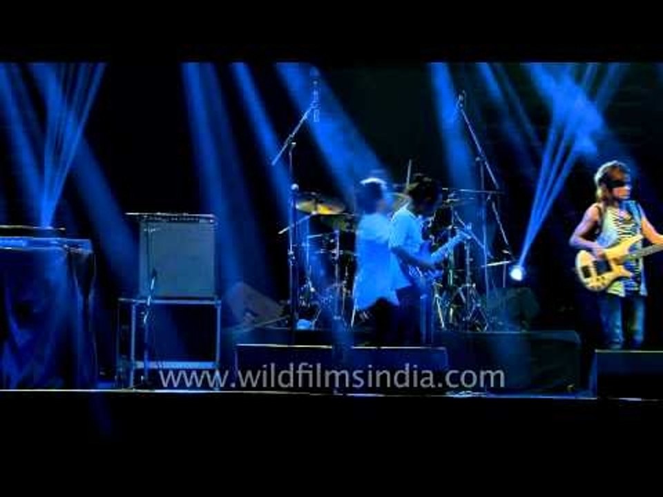 Pop rock band-The Polar lights at Golden Concert