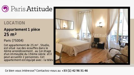 Appartement Studio à louer - St Paul, Paris - Ref. 8805