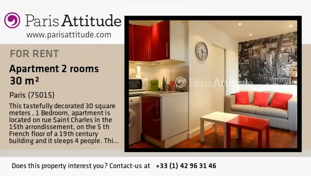 1 Bedroom Apartment for rent - Parc André Citroën, Paris - Ref. 7866