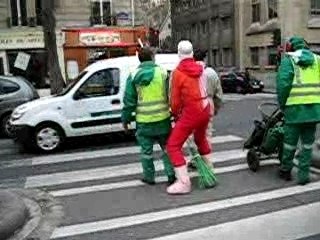 Ski en ville tire fesse