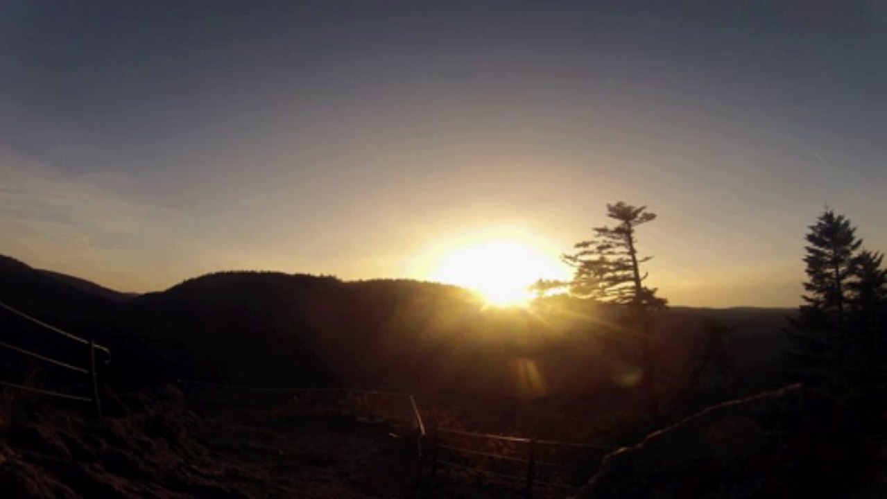 timelapse coucher soleil roche diable 26-10-2013