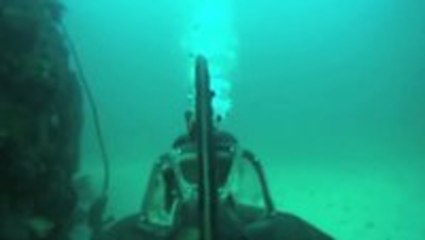 Guy builds his own submarine from a kayak