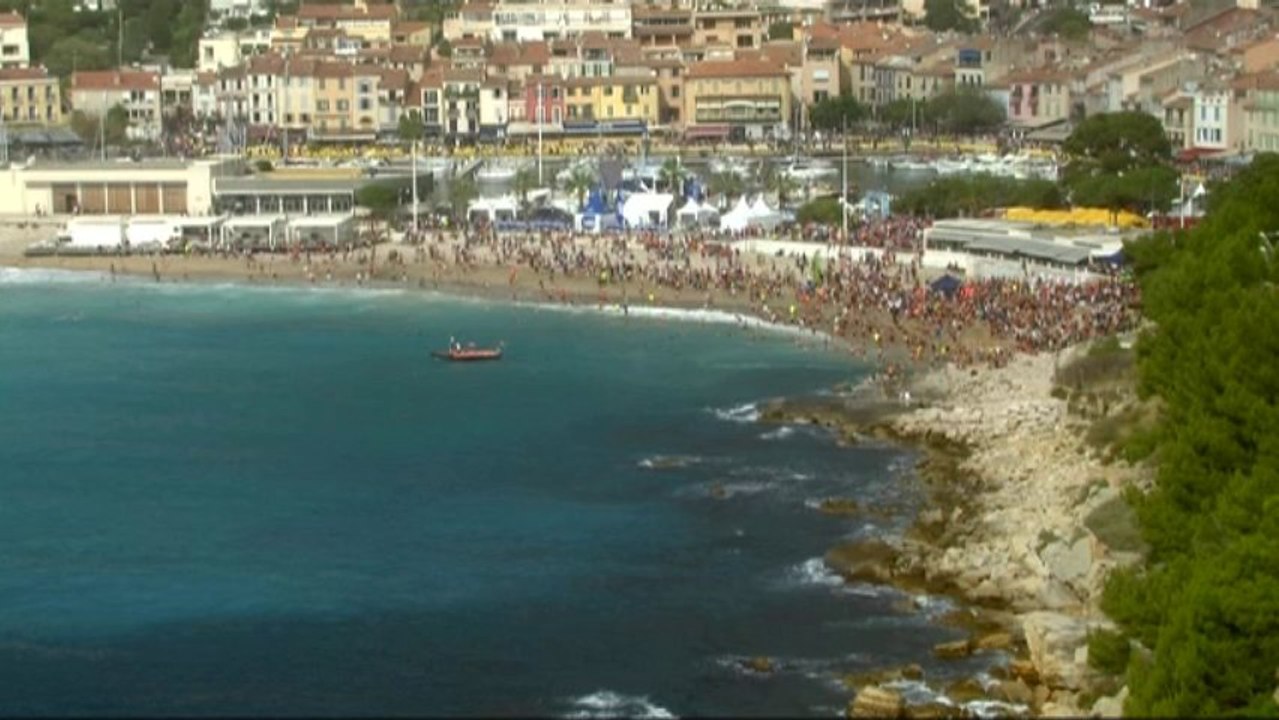 L'ambiance de fin de course au Marseille Cassis 2013