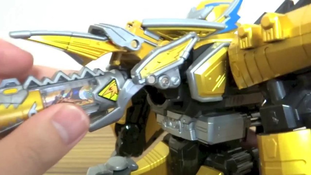 DXプテライデンオー カミナリ変形 プテラゴードン 獣電池No.6 レビュー 獣電戦隊キョウリュウジャー