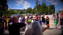 Matrimonio - uscita dalla chiesa con pistole ad acqua