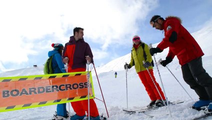 Piste Noire - Cécile et Julien - Virages, course entre amis... c'est dingue le Boardercross