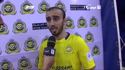 لقاء الاعب محمد السهلاوي بعد مباراة الفتح
