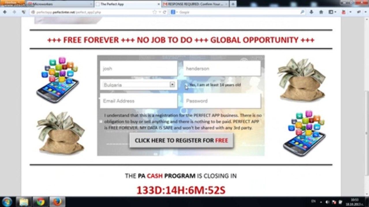 Как се правят задачите - Sign up (регистрация)