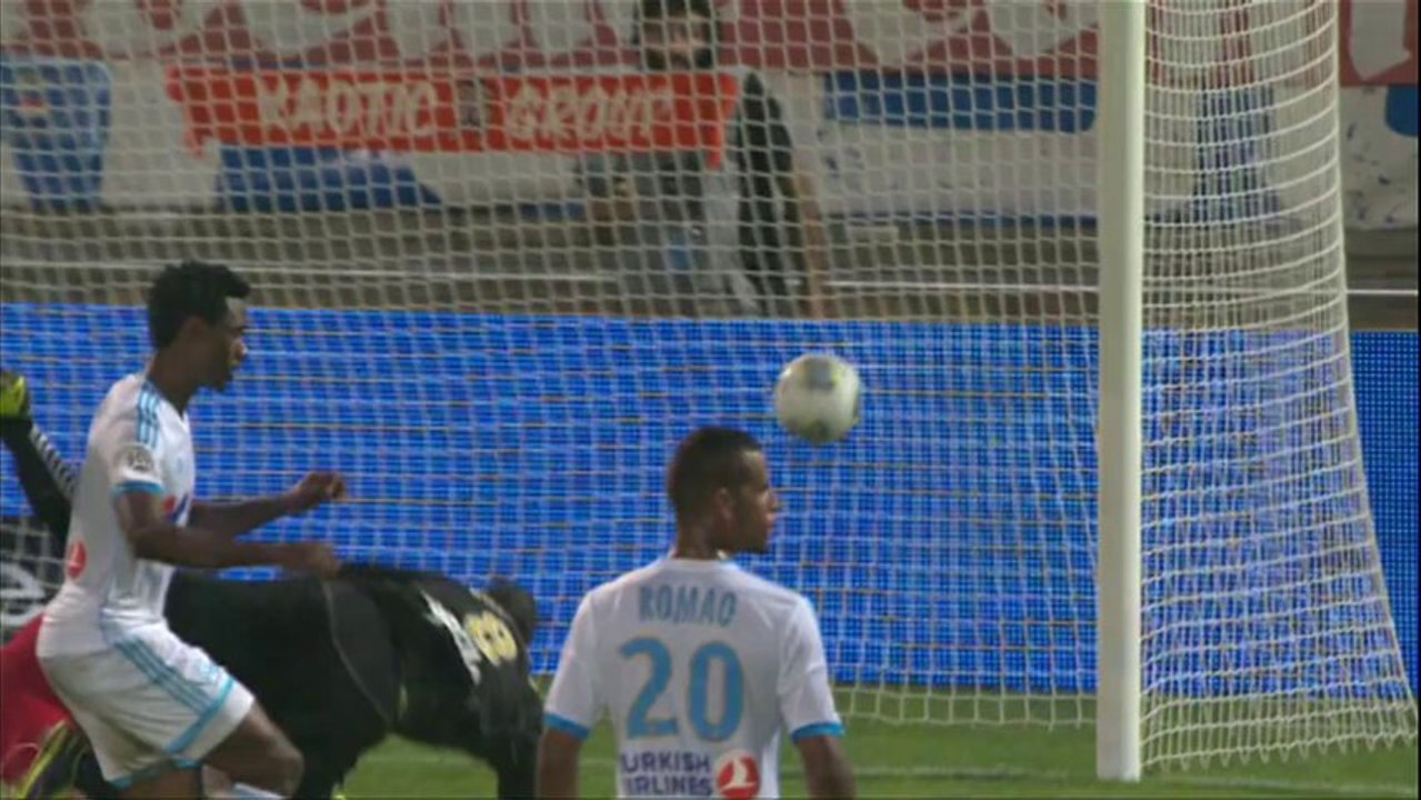 But Prince ONIANGUE (90ème +1) - Olympique de Marseille - Stade de Reims (2-3) - 2013/2014