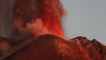 Mount Etna volcano erupts sending lava and ash into sky