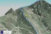 Profil 3D randonnée Pic d'Endron (2472m) Ariège Pyrénées