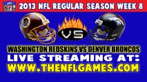 Watch Washington Redskins vs Denver Broncos Live Streaming Game Online