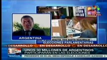 Argentina desarrolla sus elecciones legislativas