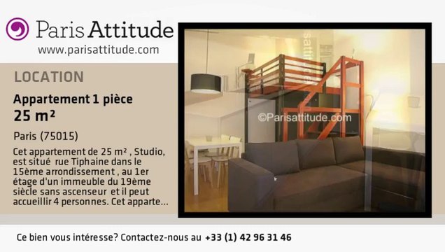 Appartement Studio à louer - Motte Piquet Grenelle, Paris - Ref. 7210
