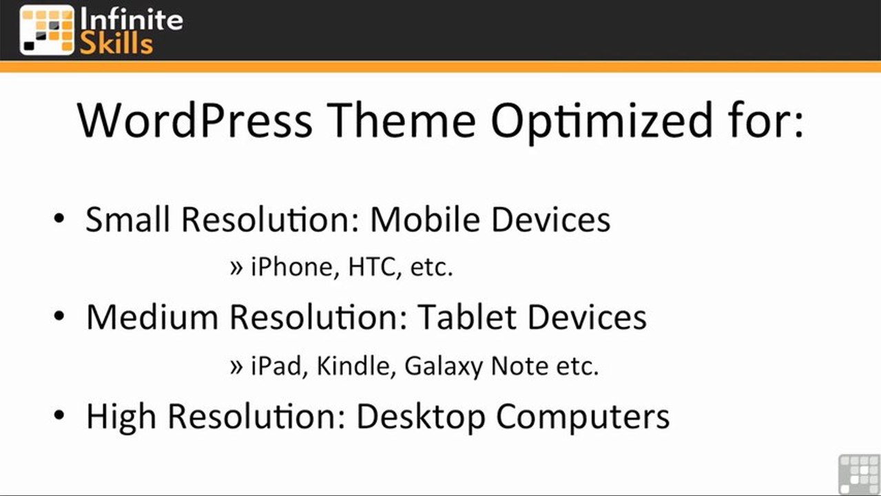 Building Professional Mobile Websites with WordPress by Infinite Skills
