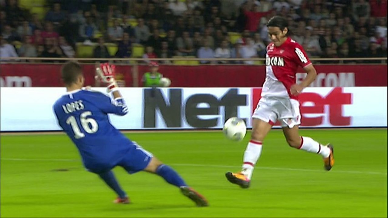 Super but Radamel FALCAO (36ème) - AS Monaco FC - Olympique Lyonnais (2-1) - 2013/2014