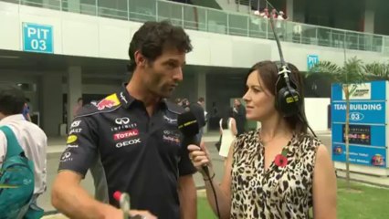 BBC F1: Mark Webber pre race interview (2013 Indian Grand Prix)