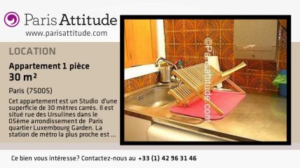 Appartement Studio à louer - Port Royal, Paris - Ref. 1812