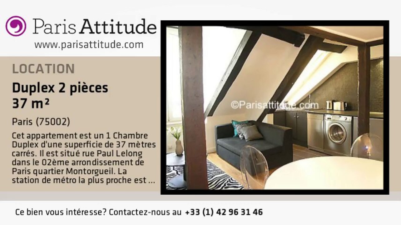 Duplex 1 Chambre à louer - Bourse, Paris - Ref. 3604