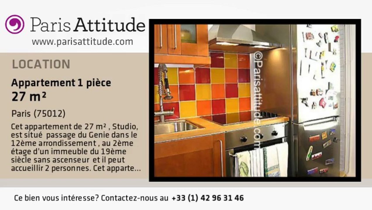 Appartement Studio à louer - Reuilly Diderot, Paris - Ref. 3068