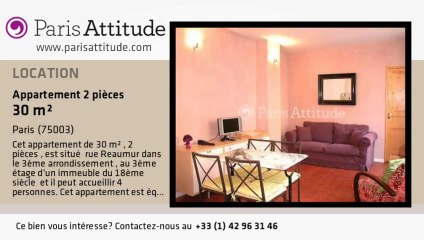 Appartement 1 Chambre à louer - Arts et Métier, Paris - Ref. 8276