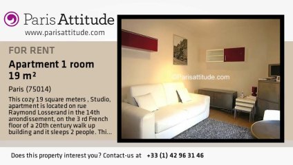 Studio Apartment for rent - Plaisance/Pernety, Paris - Ref. 7088
