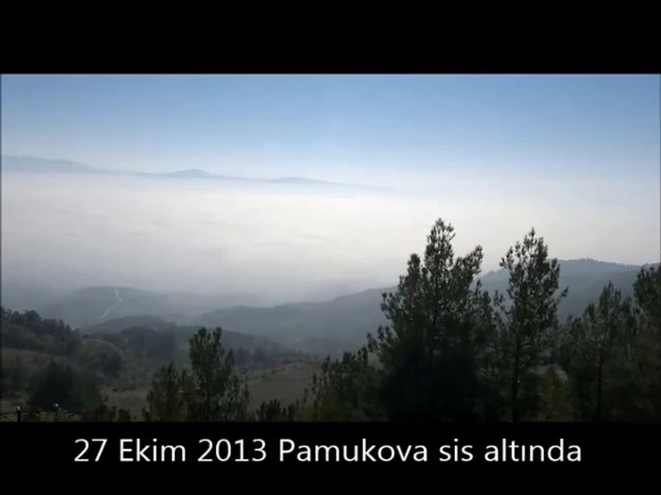 pamukova sis altında kaldı