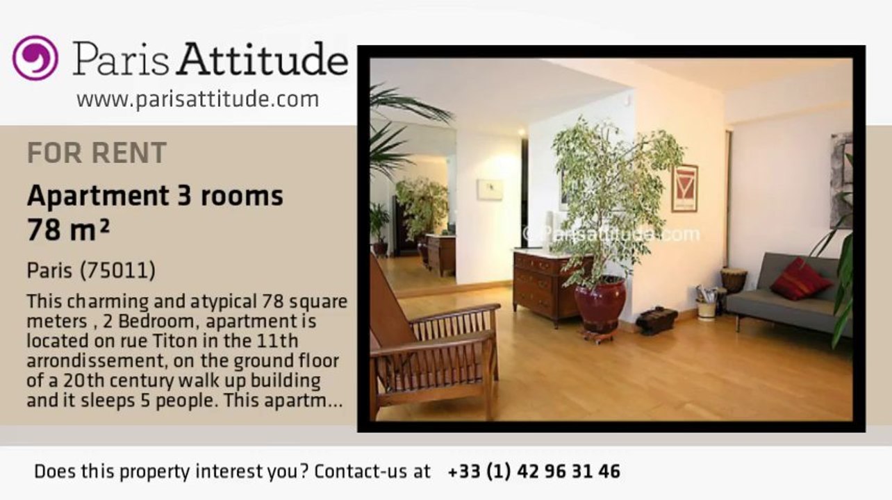 2 Bedroom Apartment for rent - Charonne, Paris - Ref. 4372
