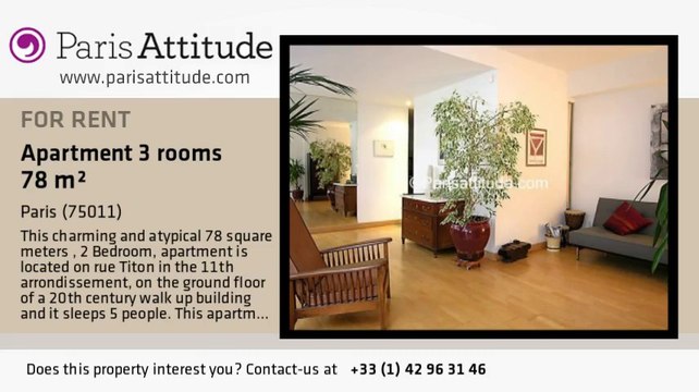 2 Bedroom Apartment for rent - Charonne, Paris - Ref. 4372